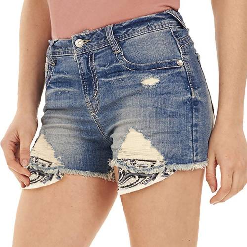 High Rise Denim Shorts