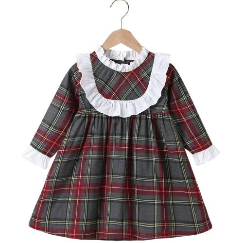 Dress with Lace Collar