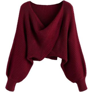 Women Cropped Sweater