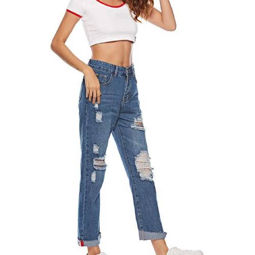 Denim Straight Pants