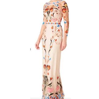 Ladies Hand Work Embroidery Gown