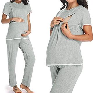 Maternity Nursing Pajamas Set