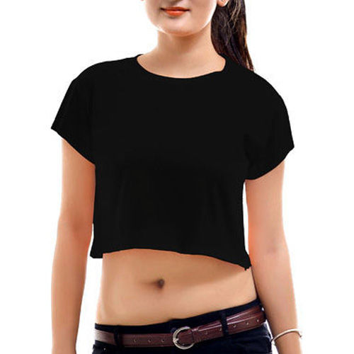 Ladies Plain Crop Tops