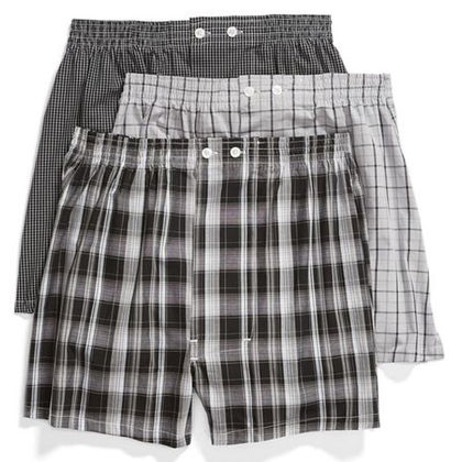 Men Checked Boxers