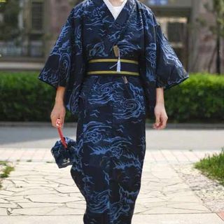 Men Printed Kimono