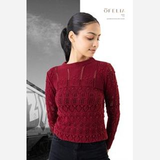 Women's Knit with Pointelle Structure Tops