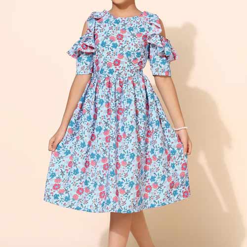 Girls Printed Frock