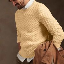 Men's Cable Knit Sweaters