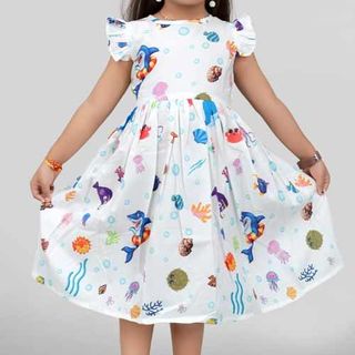 Printed Cotton Frocks for Girls