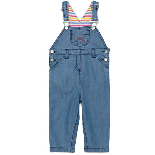 Kids Denim Dungarees