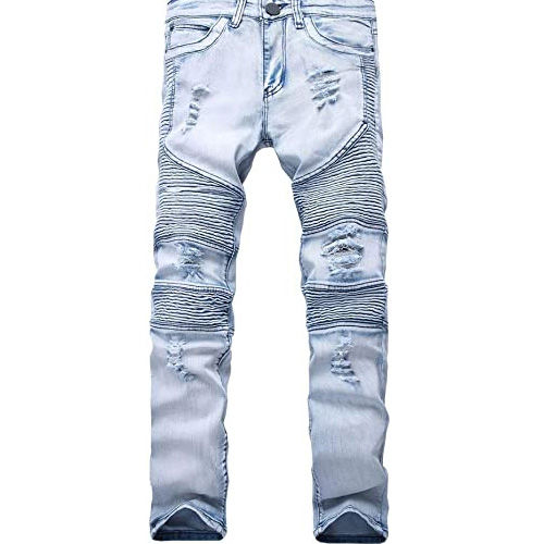 Men's Biker Denim Jeans