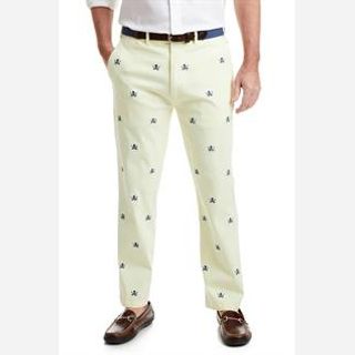 Men's Twill all Over Embroidery Trouser