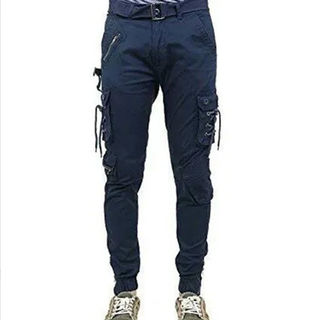 Men Cargo Trousers in only Navy
