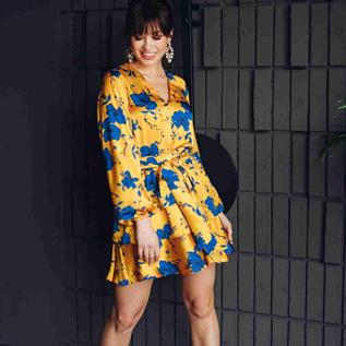 Women's Floral Print Mini Dress