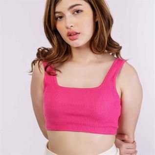 Women's Square-Neck Crop Top