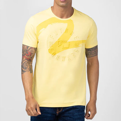 Men Machine Washable T-shirts