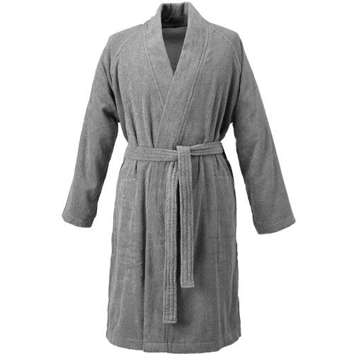 Men Knitted Plain Bath Robes