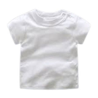 Baby Wear Plain White T-shirts