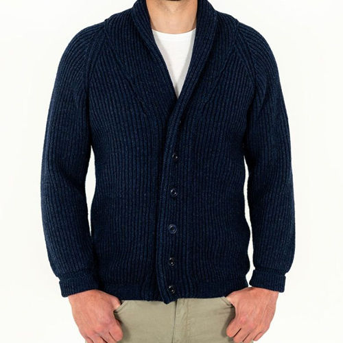 Men's Cardigan in navy blue