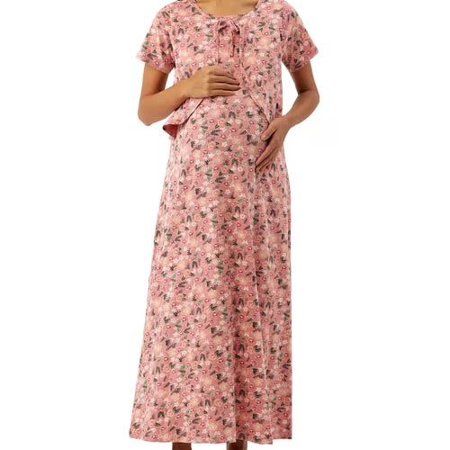 Printed Maternity Night Dress