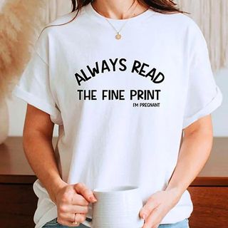 Maternity T-shirts with wording