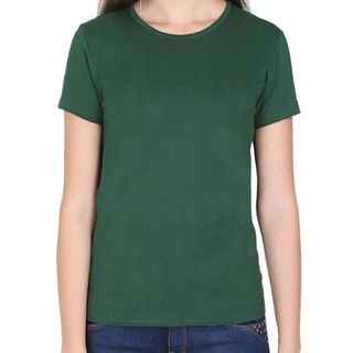 Women Plain Round Neck T-shirts