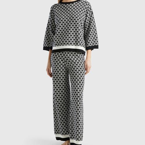 Women 2-thread fleece Printed Loungewear