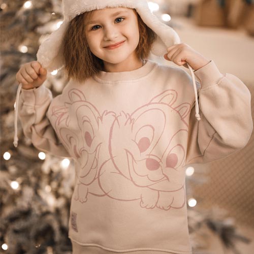 Girls Sweatshirt with Chest Print