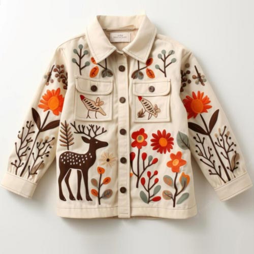 Girls Applique Jackets