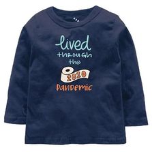 Boys and Girls Chest Print T-Shirts