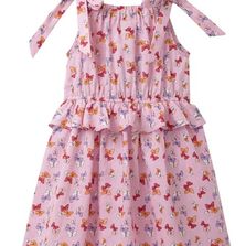 Kids Printed Solid Dress