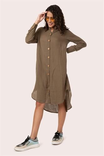 Double Layered Soft Muslin Dress