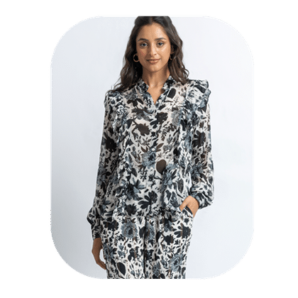 Women's Floral Print Co-ord Set