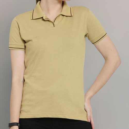 Women Plain Polo Shirt