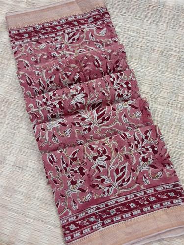 Hand Woven Mangalgiri Pure Cotton Sarees