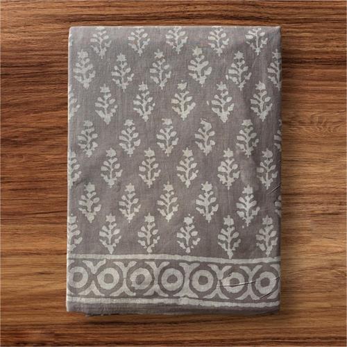 Mulmul Cotton Hand Block Printed Sarees