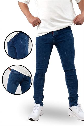 Men Versatile Blue Jeans