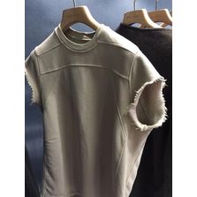 Men Fleece Back Brushed Casual T-shirts