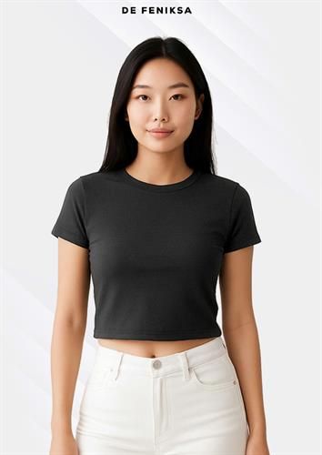Women's Plain Round Neck T-shirt