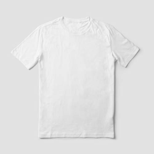 White Round Neck Short Sleeve T-shirts