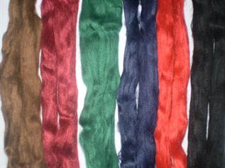 Dyed, Staple, For yarn spinning