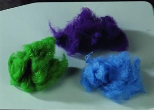 Greige, Staple, for making yarn