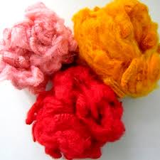 Dyed, Staple, 1.4 to 15, For spinning