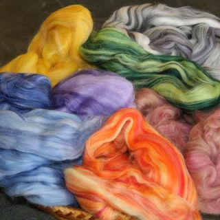 Dyed 100% Merino Wool Fibre 