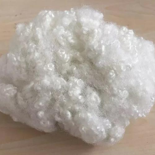 Off White Polyester Staple Fibre