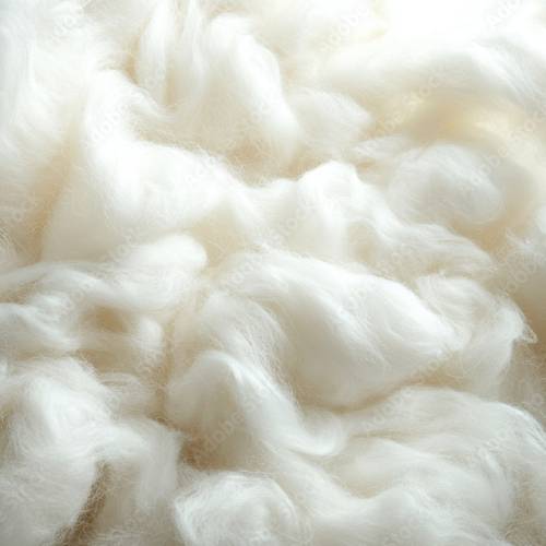 Raw White Wool Fibre
