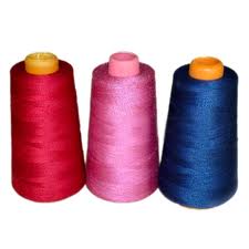 For garment industry, 20, 30, 40, 50 in 2 Ply, 20, 30, 50 in 3 Ply, 20 in 4 Ply, 100% Polyester