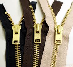 For outdoor clothing( jacket ), No. 5, 8, 10 Length: 60-65 mm, Brass