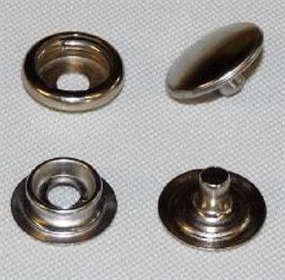 For garment, 15-25 mm, Steel, Brass