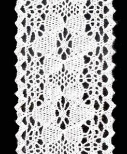 Cotton lace trim, 5 cm, 100% Cotton